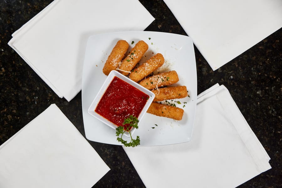 Fried mozzarella sticks